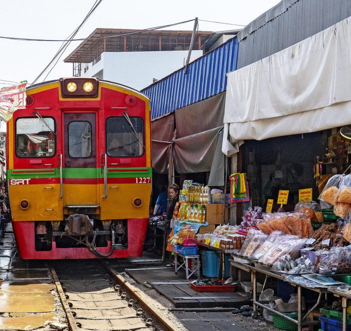 Train Market, Thailand